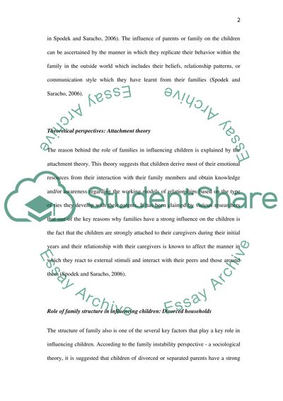 Influence of family on children