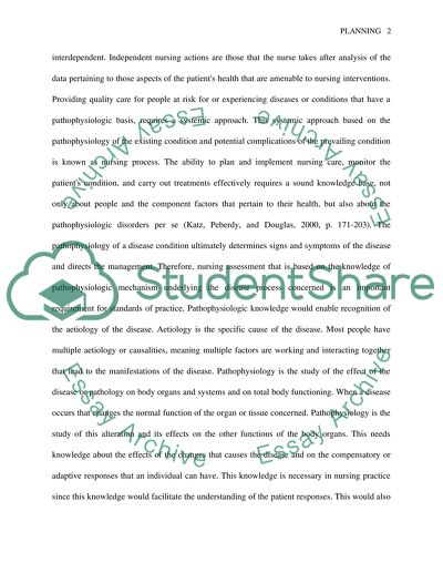 Planning and Initiating Care in Nursing Practice