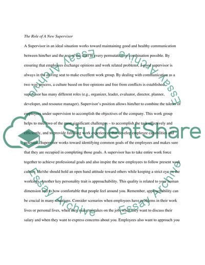 Approachability as a new supervisor