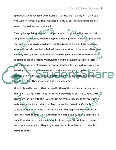 MHE512 Disaster Relief Module 3 Case