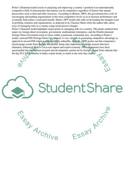 Economic, Political and Cultural Factors Important for Comfortable Managing Business