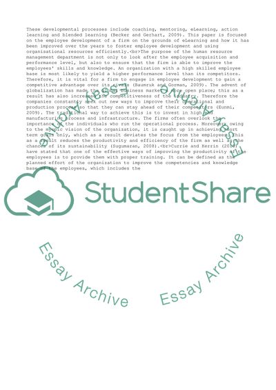 Services Based Organisation Report