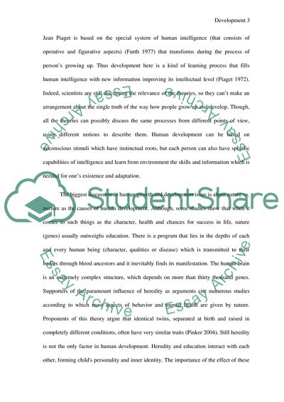 Human Growth and Development