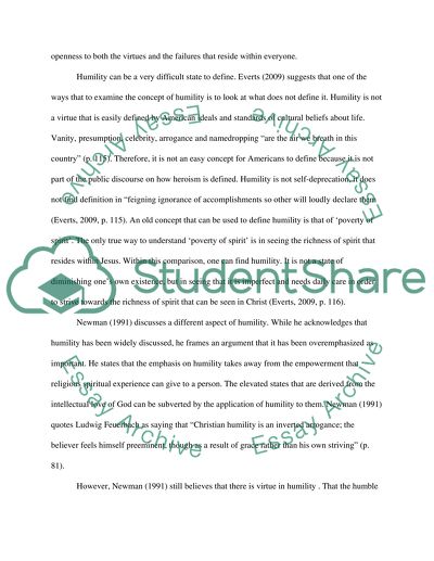 Humility vs arrogance