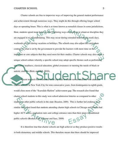 Is Charter School an Answer for Inner-City Students