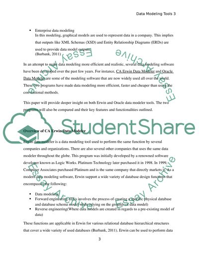 Management and Modeling of Oracle Data Modeler