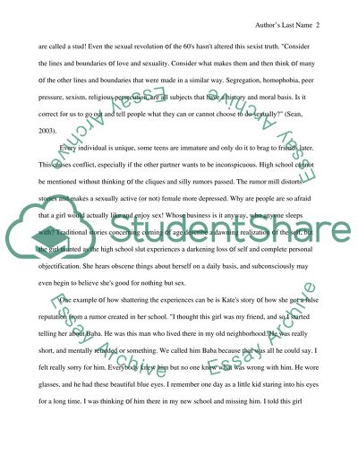 Teenagers and their awareness about sex