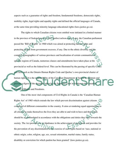 Civil Rights in Canada