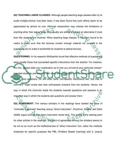 Learning and Instruction Part 2