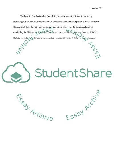 The Variation of Traffic at Different Times in a Day