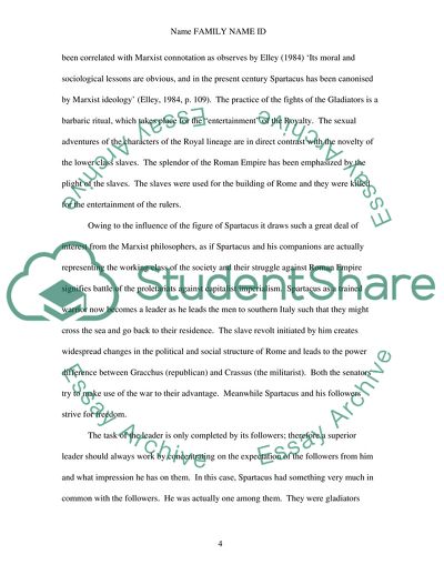 Honesty Declaration and Leadership in the Movie Spartacus