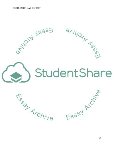 The Understanding of the Whole Concept of Corrosion