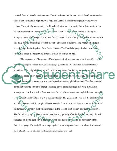 Impacts of Globalization on French Culture