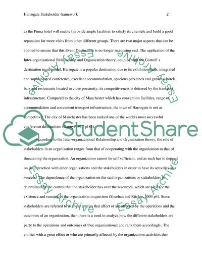 Critical appraisal of a Harrogate Stakeholder framework