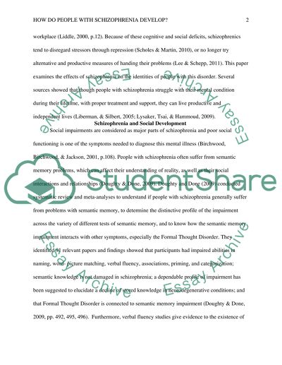 How Do People With Schizophrenia Develop Professionally And Socially