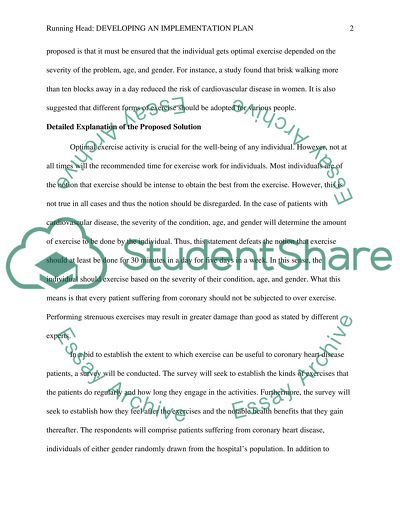 Developing an Implementation Plan