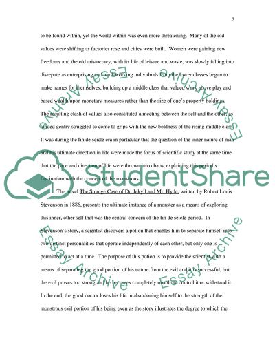 A Monstrous Fascination during the Fin de Seicle