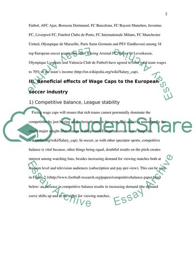 The Soccer Industry in Europe
