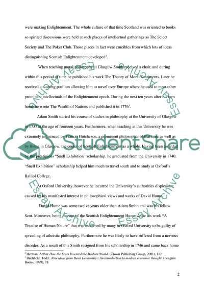 Adam Smith During the Scottish Enlightenment