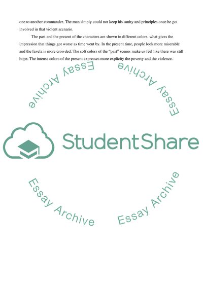 Film Mini analysis City of God ( 2002)