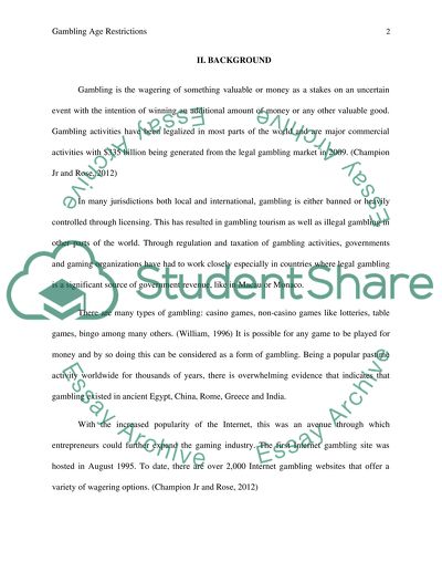 Gambling Age Restrictions