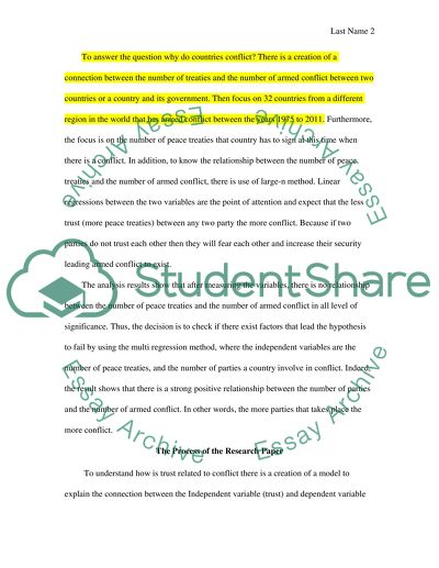 Why Do Countries Conflict with Each Other
