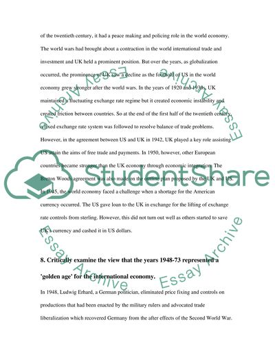 INTERNATIONAL ECONOMIC GROWTH PAPER