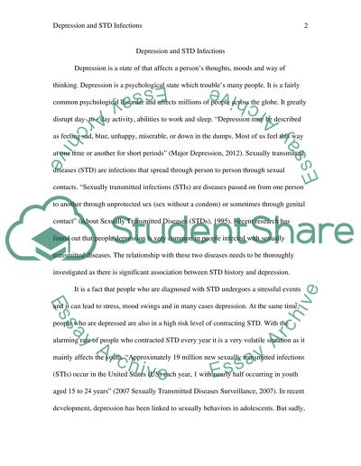 Depression and std infections