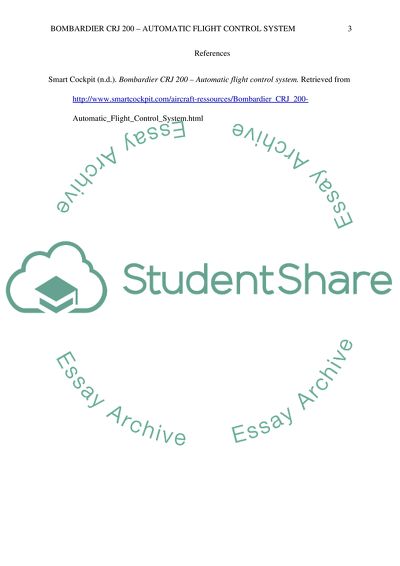 CRJ 200 Automatic Flight Control System