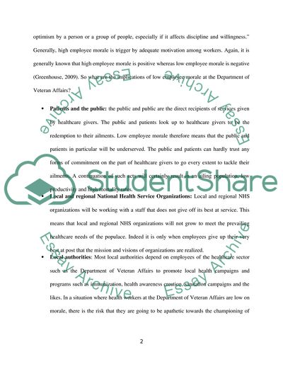 Problems with Stakeholders due to Staff Morale