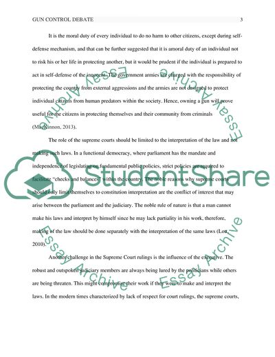 Gun Ownership Debate