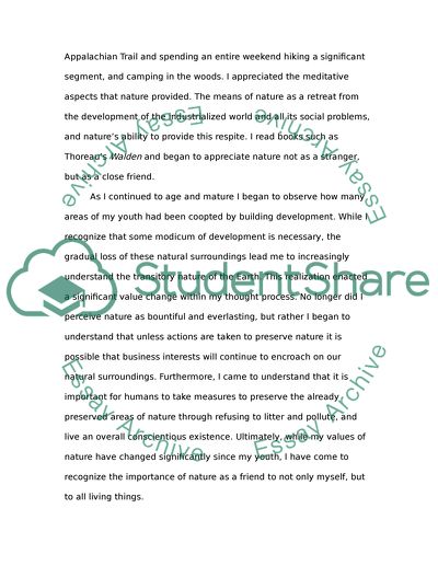 Personal Environmental History