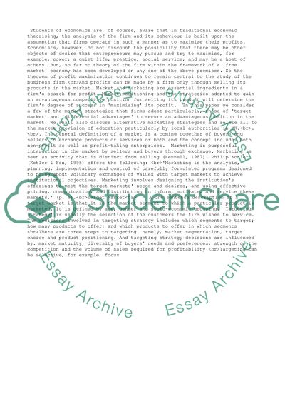 The General Theory of Marketing