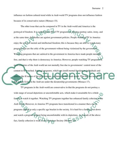 Arabic Culture and TV Programs