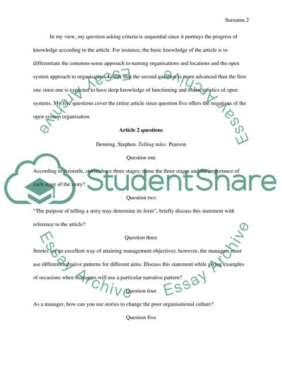 Organisations and System Concept