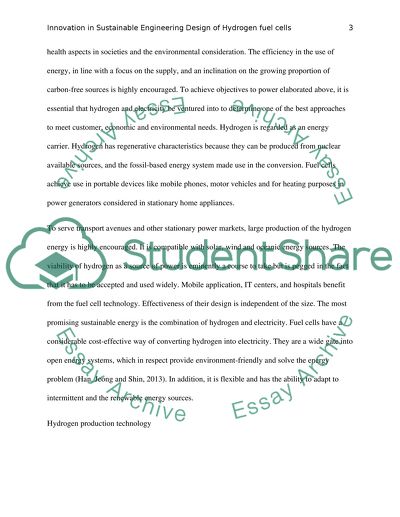 Innovation in Sustainable Engineering Design