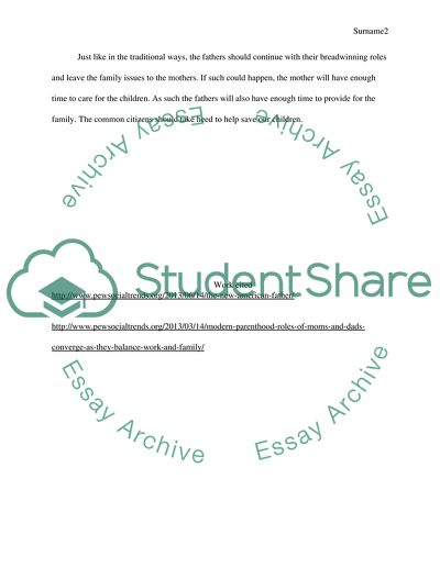 Male Roles at Home and societal expectations