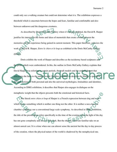 A Critical Review of Harpers Exhibit