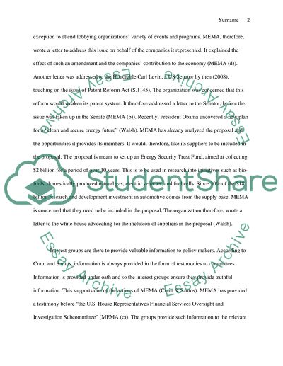 Interest Groups and Their Role in Public Policy Process - MEMA