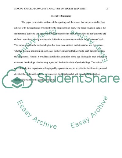 Analysing Sport & Events
