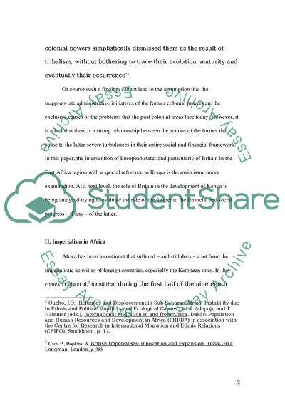 Colonialism within Africa in the Early 1900s