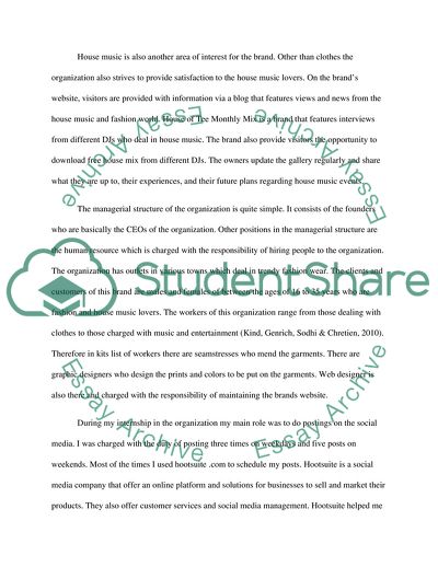 Social Media Internship