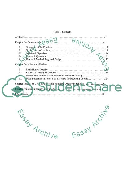 Can food education reduce the obesity levels in schools