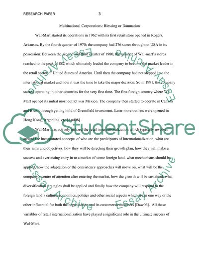 Multinational orporations: Blessing or Damnation