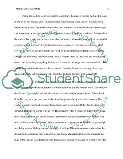 Media and Gender Issues