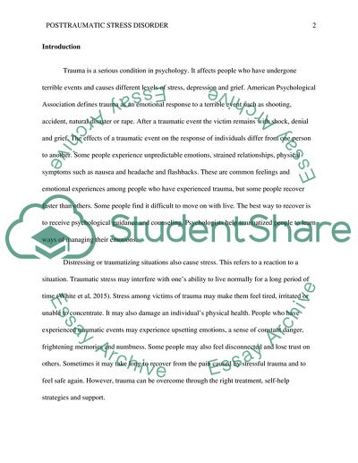 How to Treat with Post Traumatic Stress Disorder