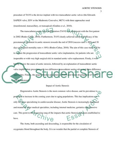 New Treatment of Aortic Stenosis by Transcatheter Aortic Valve Implantation