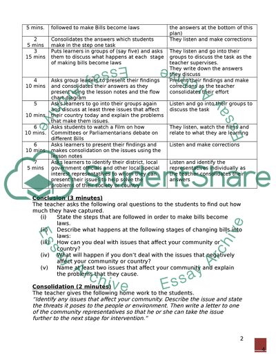 Cognitive Domain: Bills and Laws