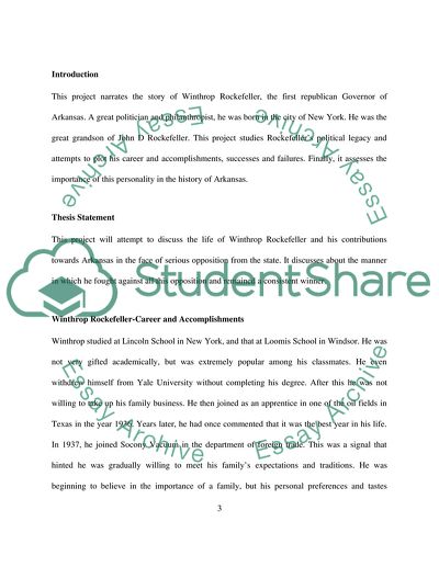 Biography of Winthrop Rockefeller