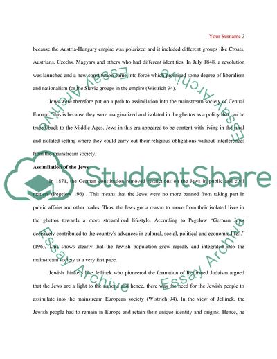 Theodor Herzl and his Effect on Jewish Culture in Central Europe